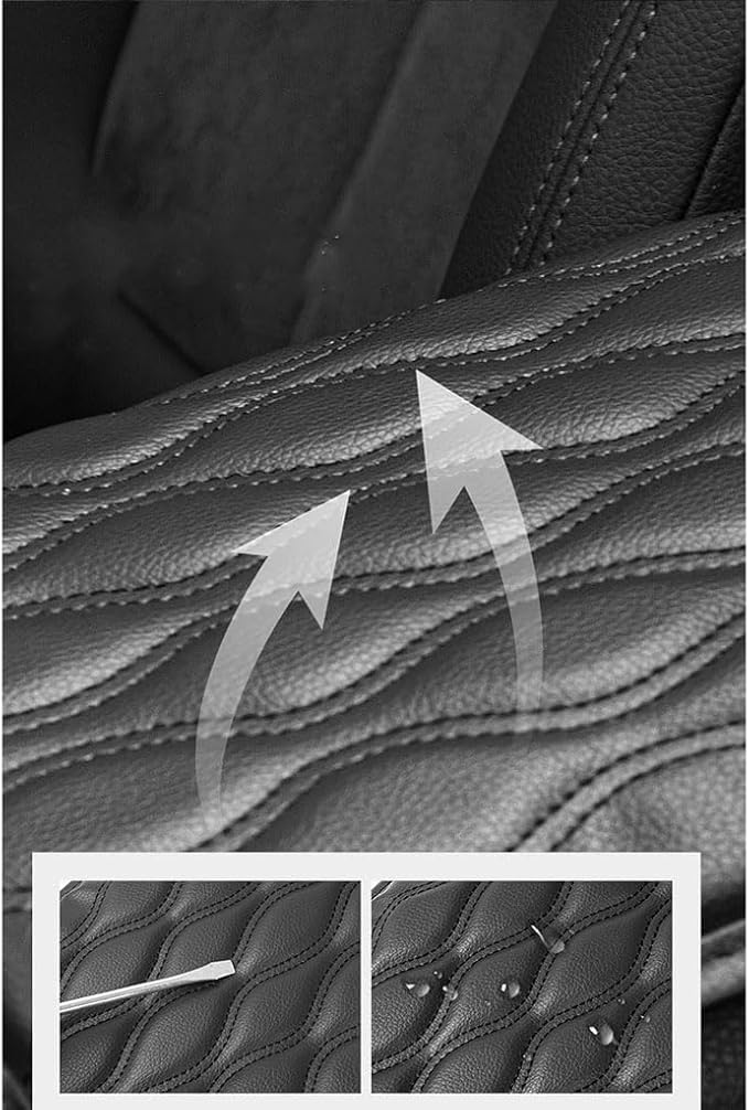 Car Armrest Pad for Genesis GV80 GV70 SUV GV60, Waterproof Center Console Cushion Pad Cover Armrest Storage Box Mat Protection Interior Accessories,A-Red
