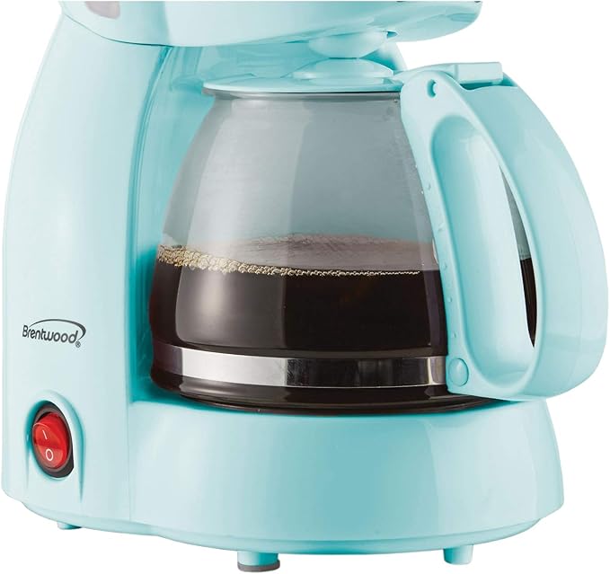 Brentwood TS-213BL 4 Cup Coffee Maker, Blue