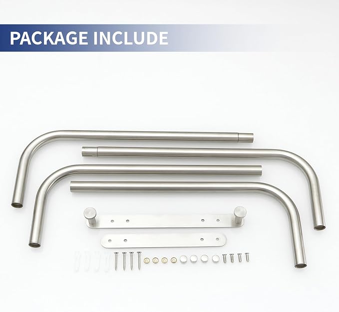 BWE Brushed Nickel Towel Racks for Bathroom, Wall Mounted Towel Rack for Rolled Towels, Bathroom Towel Storage, Stainless Steel Vertical Towel Holder, Bathroom Organizer