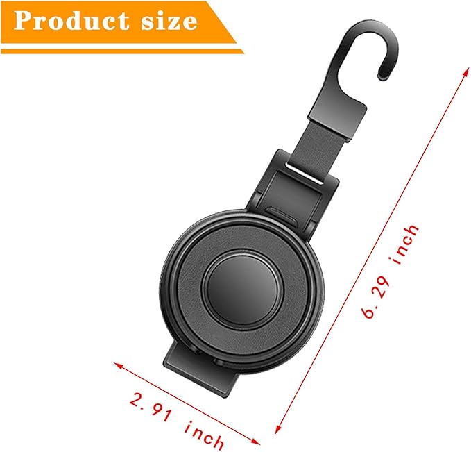 Car Headrest Hook - 2 in 1 Multifunction Phone Holder & Cup Holder, Back Seat Organizer with Sturdy Anti-Slip Design for Phones, Bags, Cups - Universal for Most Vehicles (Black-1PC)