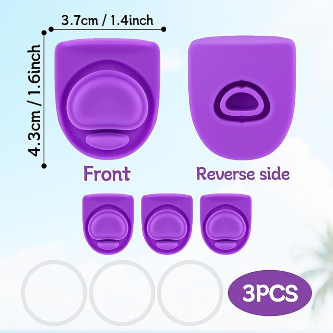 3 Sets Replacement Seal Stopper and O Ring Gasket Compatible with Owala FreeSip 24oz 32oz,Water Bottle Lid Insert Cap Rubber Seal Parts for Owala 16/19/24/32/40oz Mouth Piece Accessories Z3K4