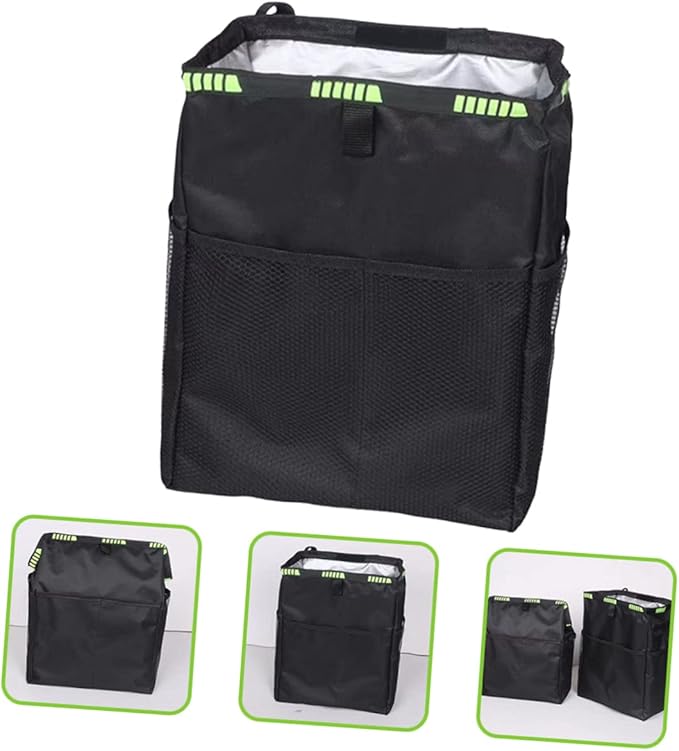 Waterproof Car Backseat Organizer Cup Holder and Trash Can Multi-Functional Storage Bag for SUVs and Trucks for Family Travel