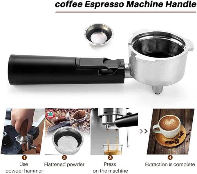 51MM Portafilter Coffee Machine Parts for KF6001 KF7001 KF8001 KF5002 KF500S CM4621 CM4216 R1J8 D3S7 Household Coffee Machine Parts Bracket Handle