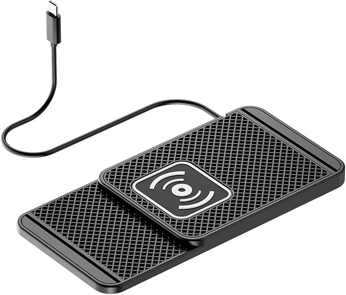 Wireless Charging Pad for Car for Honda Civic(Hatchback) Fit 2000-2026, Non-Slip Type C/USB 20W Fast Phone Charging Pad DIY Trim-to-Fit No Interior Damage,B&Type-C