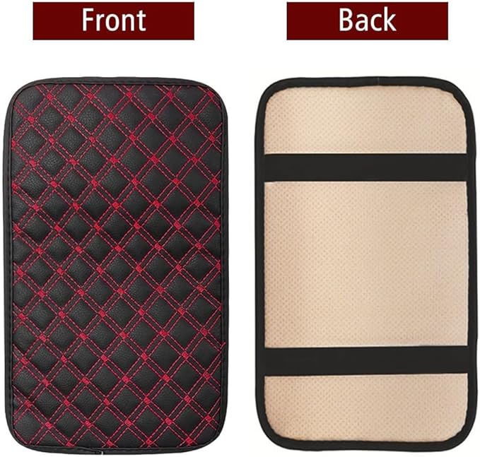 MiOYOOW Car Armrest Cover, Wear Resistant Center Console Pad Waterproof Car Center Console Cushion for Most Car SUV Truck