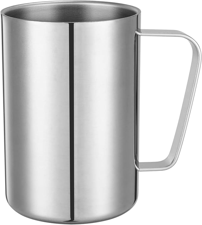 500ml Insulated 304 Stainless Steel Coffee Mug, Double-Wall Vacuum Travel Tumbler, Shatterproof for Camping, Office, and Outdoor - Durable, Perfect for Hot and Cold Drinks.