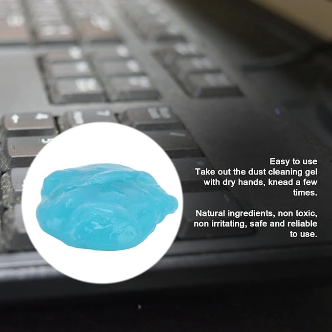 Keyboard Cleaner, Cleaning Gel Dusting Gadget Practical Portable, Car Gel Cleaner for Automotive Air Vent Mobile Phone Laptop Keyboard