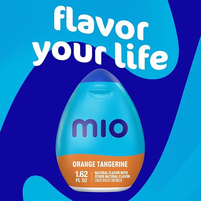 Mio Vitamins Liquid Water Enhancer, Orange Tangerine, 1.62 OZ, 6-Pack