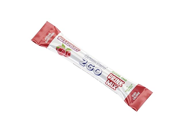 GramZero 2GO Sticks - Red Raspberry, Zero Calorie Sugar Free Drink Mix, Stevia Sweetened, Great For Nutrition Club Loaded Tea To Go Kits