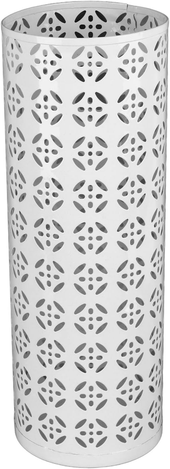 Round Umbrella Organizer Bin, Freestanding Metal Umbrella Holder Umbrella Stand Rack for Entryway, Canes Walking Sticks Holder Rain Collection for Home, Office (S 62x50cm / 24.41x19.69in)
