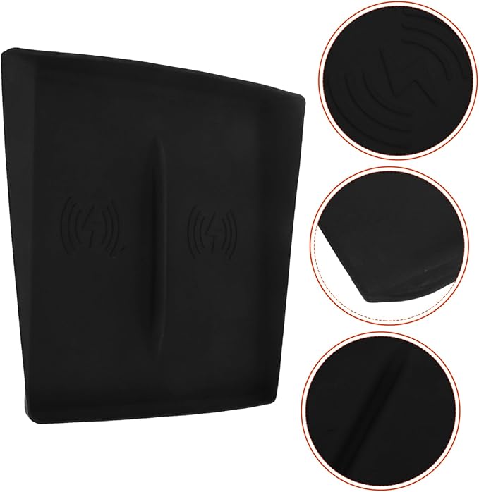 PRETYZOOM Cordless Charger Silicone Mat Charger Car Interior Accessories Skid Pad