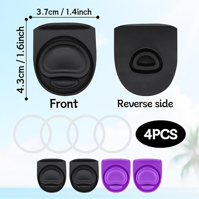 4 Sets Replacement Rubber Stopper and O Ring Gasket Compatible with Owala FreeSip 24oz 32oz,Water Bottle Lid Insert Cap Seal Parts for Owala 16/19/24/32/40oz Mouthpiece Accessories Z4K11