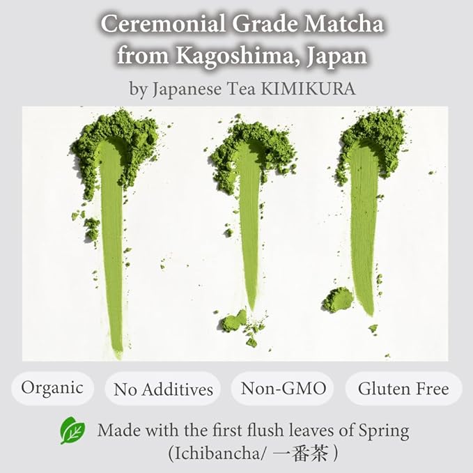 ORGANIC CEREMONIAL Matcha Green Tea Powder from Kagoshima JAPAN | Japanese Tea KIMIKURA | Matcha KIMIKURA