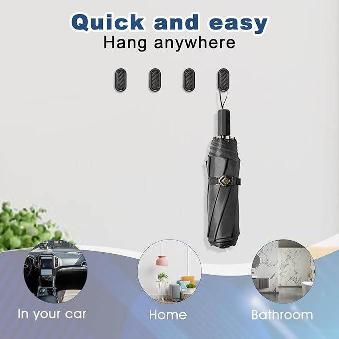 Bremorou 8 Pcs Car Hooks Key Holder For Car Purse Hook For Strong Self-Adhesive Backseat Hangers Mini Hooks Multifunctional Wall Hanging For Key Charging Cable Earphone Interior Accessories