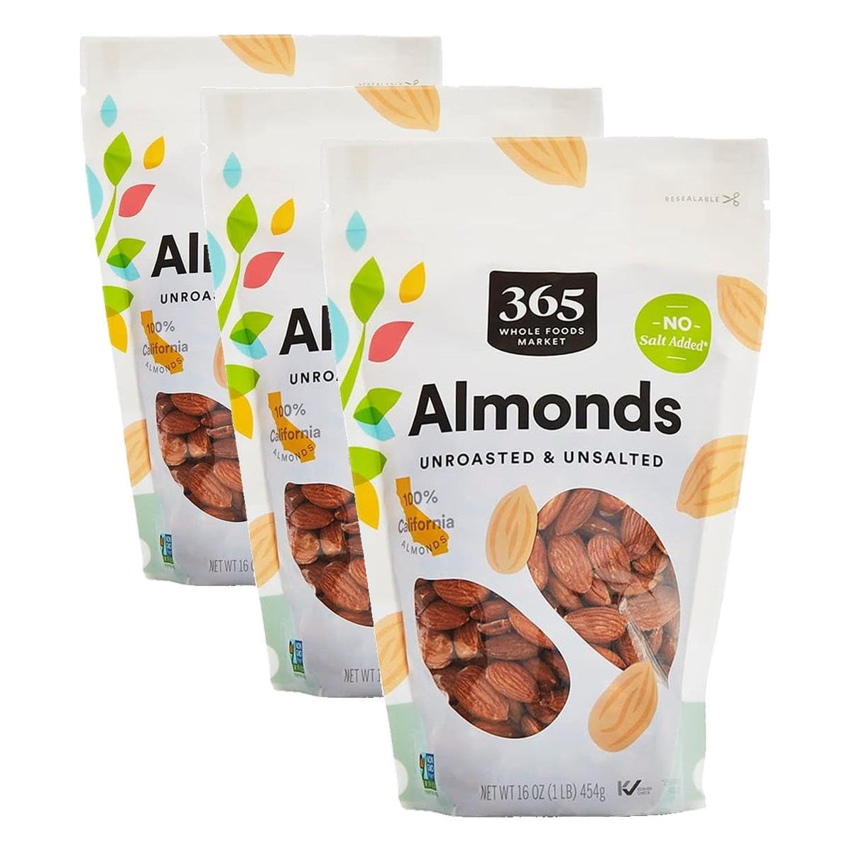 365 by Whole Foods Market, Whole Raw Almonds, 16 OZ