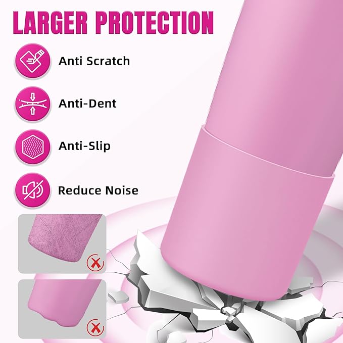 Silicone Higher Boot Compatible with Owala 30oz & 40oz FreeSip Sway Bottles & Tumblers, Large Protection Anti-slip Bottom Cover Sleeve for Freesip Sway Tumbler and Bottle
