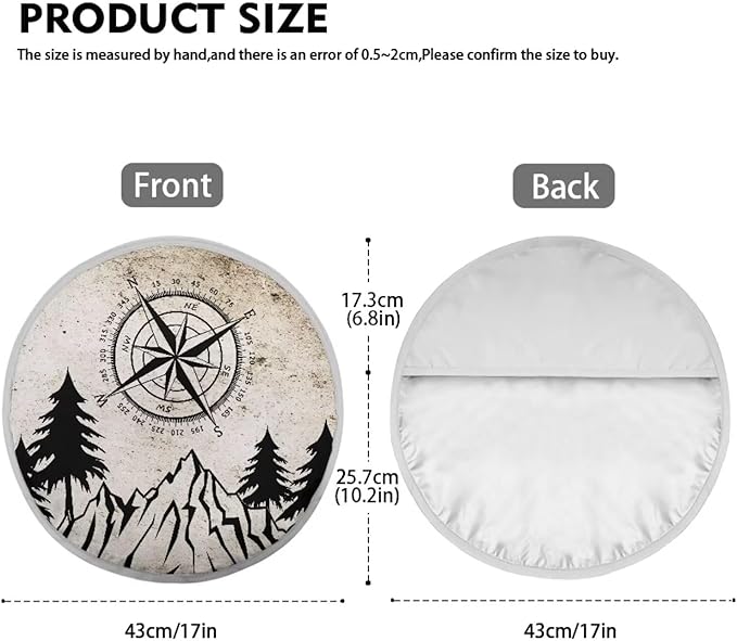 Mountain Steering Wheel Sun Cover 17 Inch Easy to Install Car Rudder Sun Heat Shield Foldable Vehicle Steering Wheel Vehicle UV Reflector Summer Essential Gift for Friends