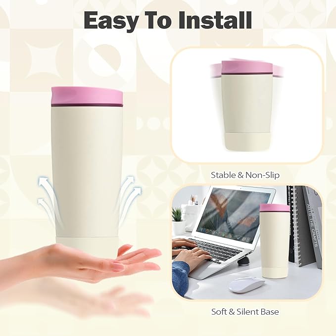 2pcs Silicone Boot for Owala SmoothSip Slider Coffee Tumbler 20oz 12oz, Anti-Slip Sleeve for Travel Coffee Mug, Protective Accessories for Owala BPA Free (Daybreak White)