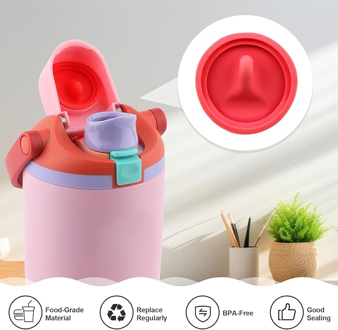 Replacement Stopper Compatible with Owala FreeSip Sway 30oz 40oz, 7Pcs Leakproof Silicone Cap Mouth Stopper for Owala FreeSip Tumbler 40oz Water Bottle Lid Spout Gasket Plug Parts