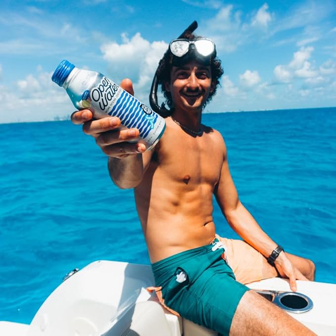 Open Water Still Bottled Water with Electrolytes in 16-oz Aluminum Bottles (1 Cases, 12 bottles - Still) | BPA-free and Eco friendly