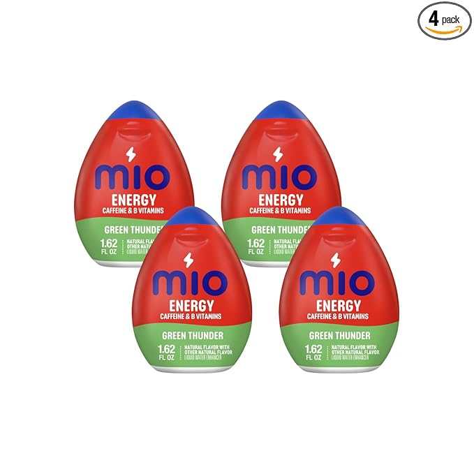 MiO Green Thunder Liquid Water Enhancer 1.62 Fl Oz (Pack of 4)
