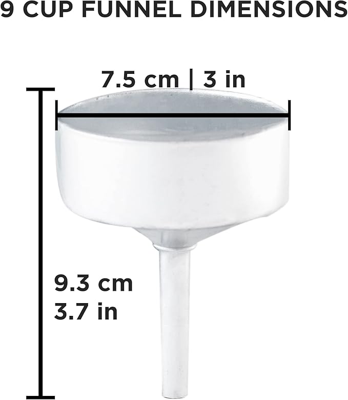 GROSCHE Milano Moka pot funnel filter 9 CUP size funnel filter replacement part for aluminum stovetop espresso maker Greca moka espresso coffee maker