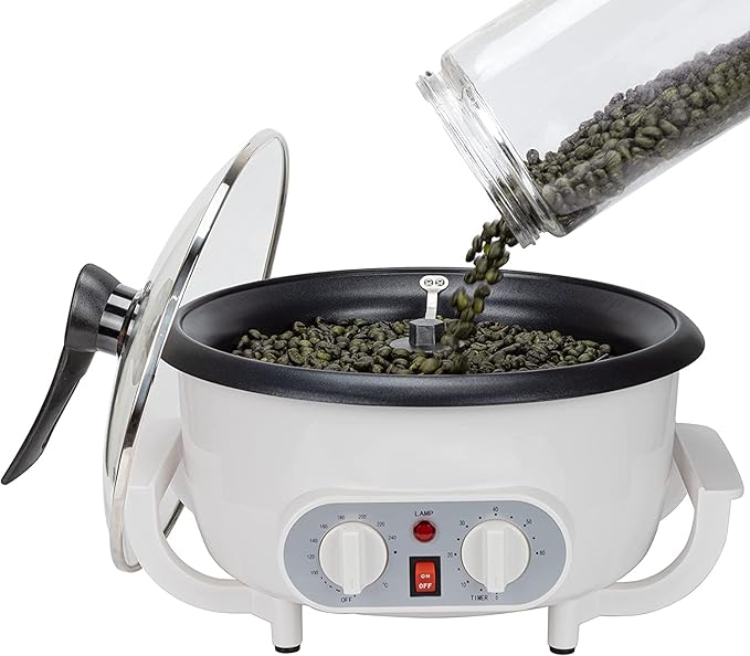 Upgraded Coffee Roaster Machine with Timer, 110V Coffee Roaster for Home Use, Beginner-Friendly Coffee Bean Roaster