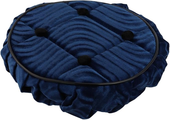 OG Lowrider Classic Bike Cruiser Bicycle Steering Wheel Cover Velour Swirl | Fits 8” Steering Wheels | Multiple Color Options | Lowrider Accessory (Medium Blue)