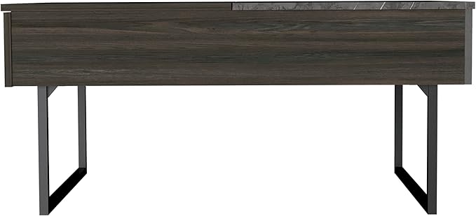 Beyond Lift Top Coffee, Two Legs, One Drawer Espresso, Onyx