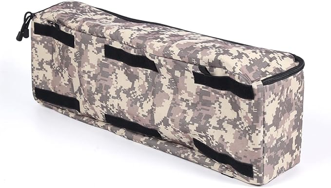 Aunginsy 1PCS Trunk Organizer Compatible with Toyota FJ Cruiser 2007-2021+, Car Right Side Trunk Storage Bag Backseat Hanging Storage Multi-Compartment Space Saving Accessories, Camouflage Pattern