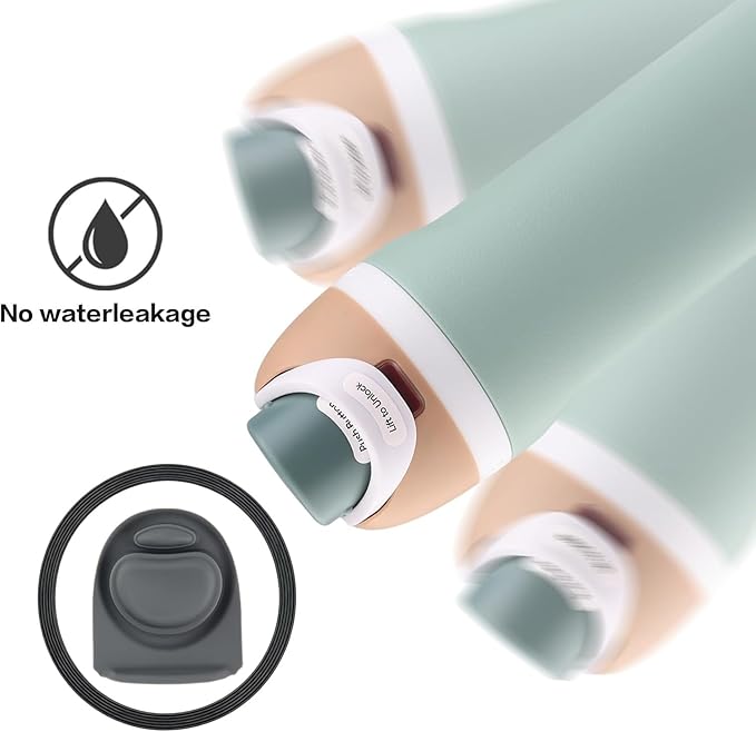 Joshey 4Pack Rubber Seal Replacement Gasket & Stopper Set, Compatible with Owala Freesip 24oz 32oz Bottle Spout Lid-Silicone Gasket Replacement Parts (Gray)