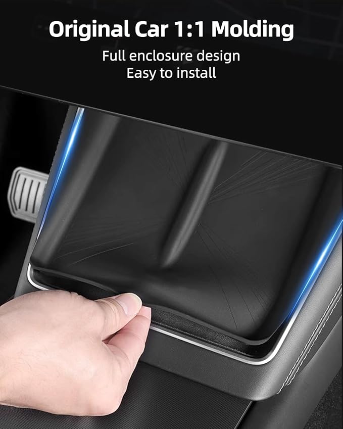 Model Y Juniper Centre Control Wireless Charging Mat，Center Console Wireless Charger Pad Compatible with Tesla Model y Juniper 2025 (Model y Juniper chager mat A)