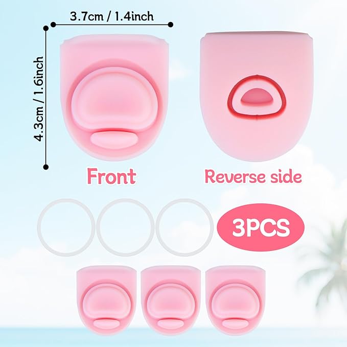 3 Sets Replacement Seal Gasket Stoppers for Owala Freesip Cap Mouth,Silicone O Sealing Ring Parts Water Bottle Top Lid Accessories for Owala Freesip 16/19/24/32/40oz（Pink）