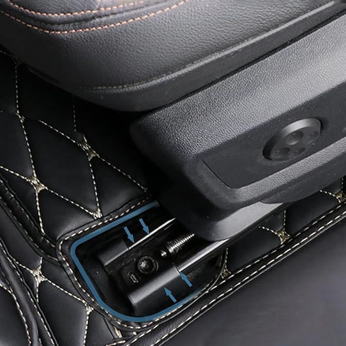Car Floor Mats Automotive Floor Mats Vehicle Specific All Weather Protection Custom Compatible with Most of 98% Cars SUVs (Black Beige)