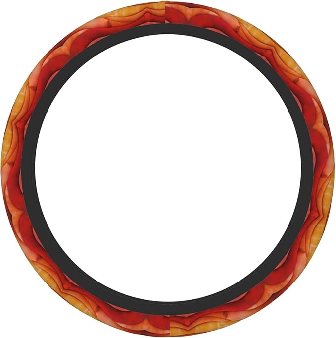 Retro Armenian Neoprene Steering Wheel Covers Women Men Car Accessories, Universal 15 Inch Fit Auto, Suvs, Truck