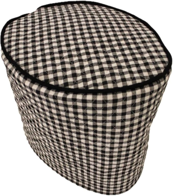Cotton Cover Compatible with K Coffee Brewing System (K Duo, Black Check)