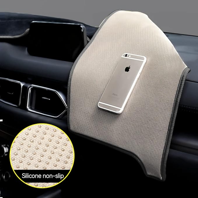 BEERTE Updated Custom Black Dash Cover Fit for Mazda CX5 2026 2025-2017 Nonslip Dashboard Mat Polyester Sunshade Dashboard Protector (Without HUD)