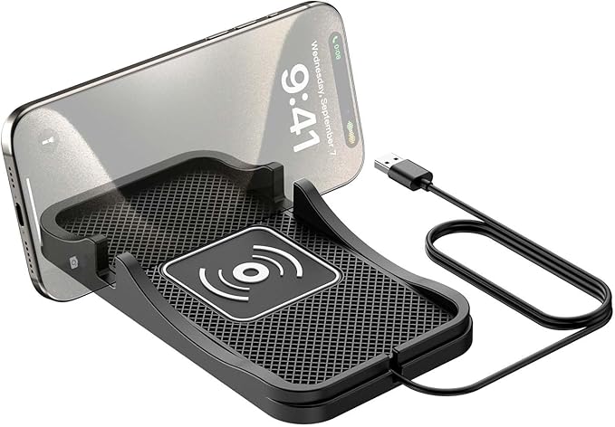 Wireless Car Charger for Honda Ridgeline 2006-2014 2017-2026, Charging Station 2-in-1, Wireless Charging Stand Phone, Magnetic Wireless Charger,1M-USB