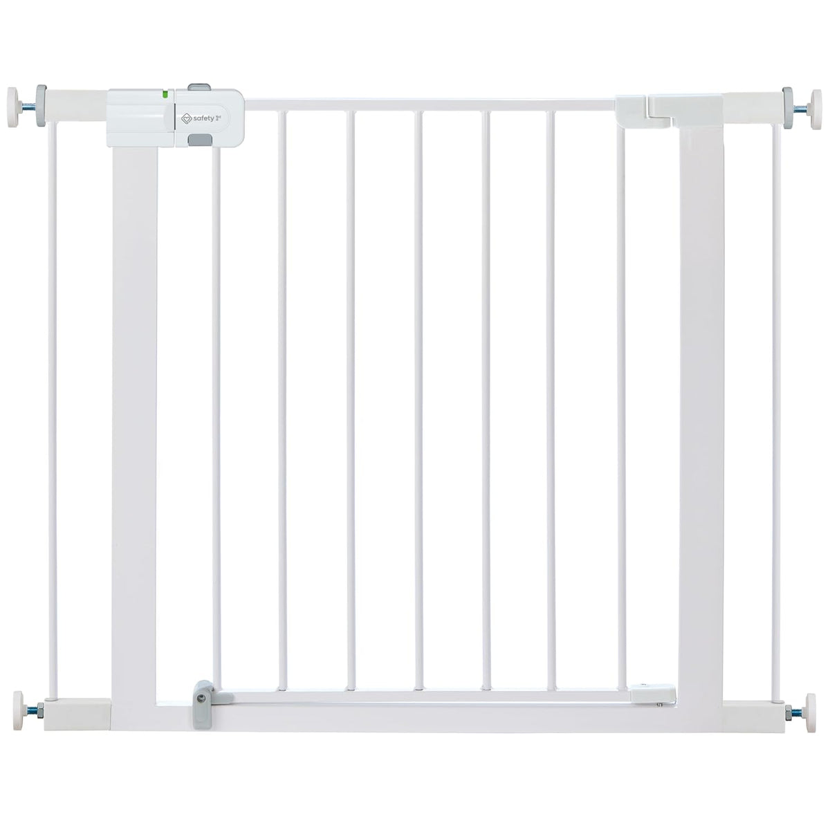 Safety 1st Easy Install Walk-Thru Baby Gate with Door – White, 28” Tall, Fits 29”–38” Doorways
