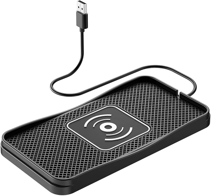 Wireless Car Charger Pad for Nissan Kicks 2018-2026, Type-C/USB 20W Car Wireless Charger Non-Slip Phone Charging Pad Car Accessories,B 30cm Cable USB Plug