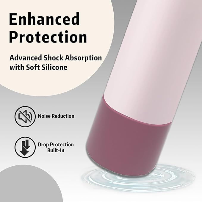 Silicone Boot for Owala 32oz Water Bottle – Anti-Slip Protective Cover, Bottle Boot, Base Cover Compatible with FreeSip, Sleeve for Stainless Steel Tumblers (Light Sorrel 32oz)
