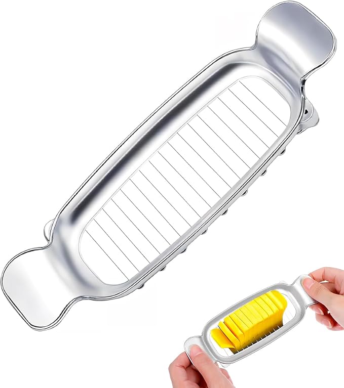 Butter Slicer Cutter,Cheese Cutter for Block Cheeses,Butter,Egg and Soft Fruits