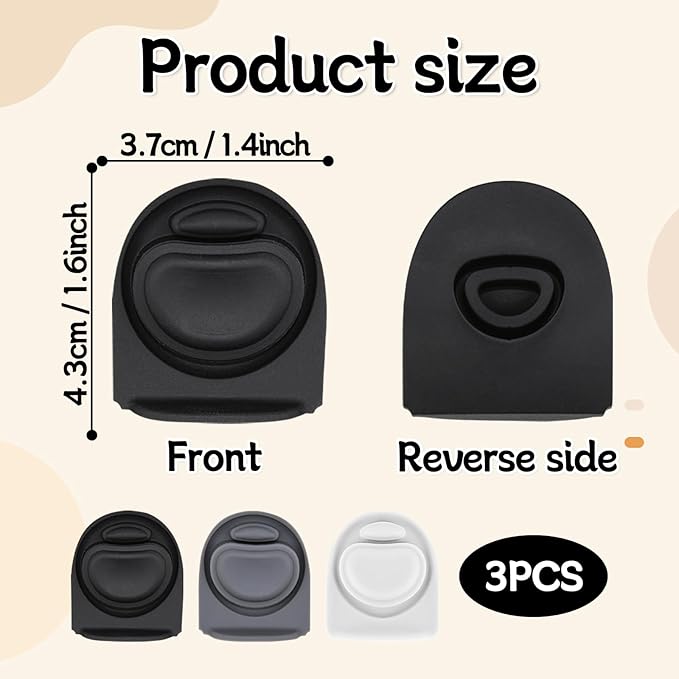 3pcs Replacement Rubber Stopper Seal Compatible with Owala FreeSip 24oz 32oz,Water Bottle Lid Cap Silicone Seal Parts for Owala 16/19/24/32/40oz Spout Gasket Mouthpiece Piece Accessories F7