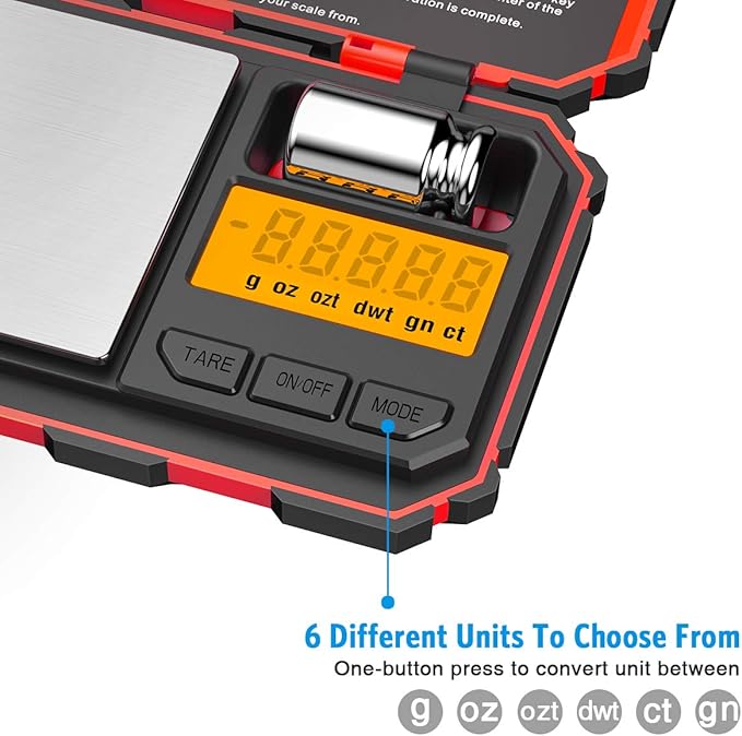 Digital Pocket Scale, 200g /0.01g Kitchen Scale, Electronic Smart Scale with 50g Calibration Weight, Mini Digital Scale for Jewelry, Spices etc (Battery Included)