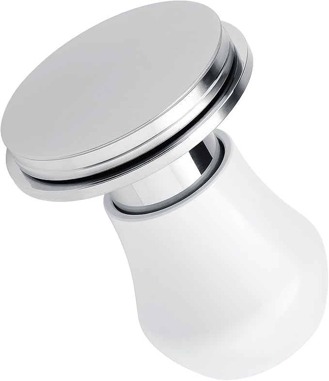 Normcore 58.5mm Coffee Tamper V4.1 Mini, Spring-Loaded with Click Feedback, Self-Leveling Stainless Steel Flat Baffle, Compatible with 58mm Espresso Machines Portafilter, White