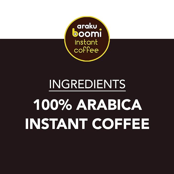Boomi Premium Single Origin Instant Coffee Powder | Medium Roast, 100% Arabica, Mold & Mycotoxin Free | 7oz Tin (1 Pack)