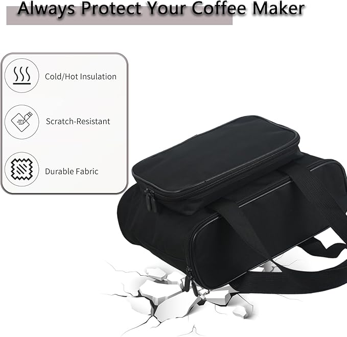 Carrying Bag for Keurig Single Serve Coffee Maker, Portable Outdoor Coffee Machine Travel Bag Case Coffee Machine Bag for Keurig K-Mini Mate Single Serve Coffee Maker