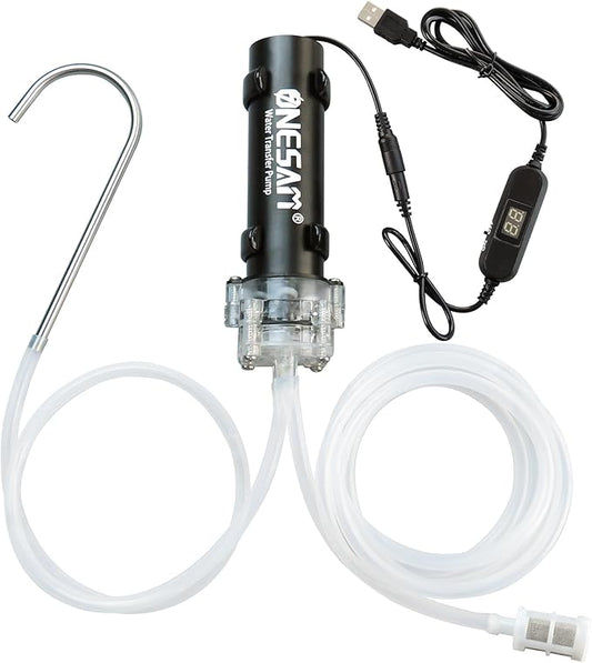Food Grade Electric Water Transfer Pump Siphon Self-Priming Small Water Pump USB DC 5V 2L/Min Adjustable Flow for Home Brew Wine, Beer, Kombucha, Ice Maker, Bottled Water, Coffee, Cooking, Aquariums