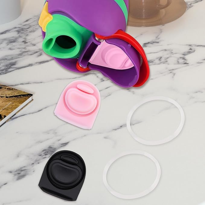 2 Sets Replacement Stopper and O Ring Gasket Compatible with Owala FreeSip 24oz 32oz,Water Bottle Lid Insert Cap Rubber Seal Parts for Owala 16/19/24/32/40oz Mouthpiece Accessories FA2