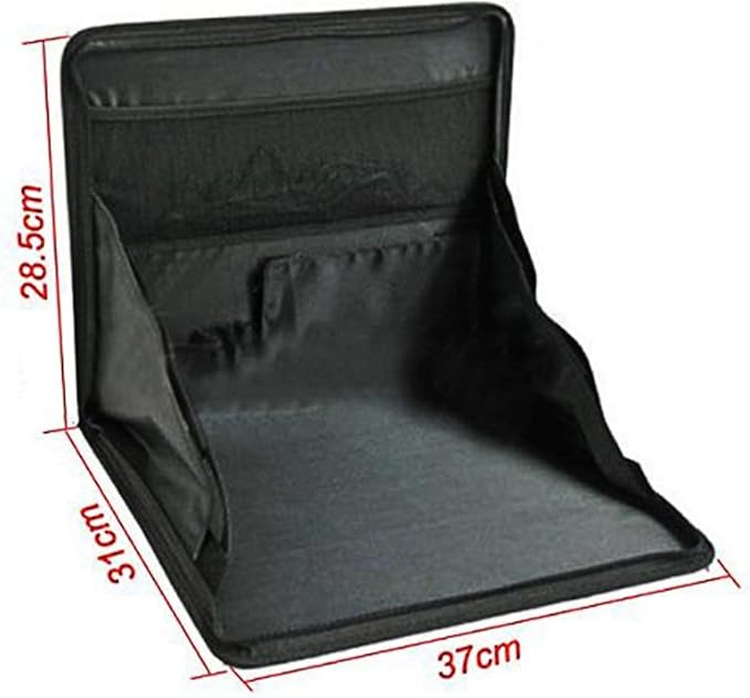 Foldable Travel Car Laptop Holder Tray Bag Mount Back Seat Auto Food Work Table Organizer